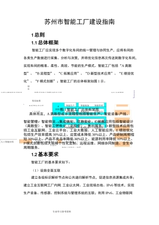 苏州智能化工厂建设指南