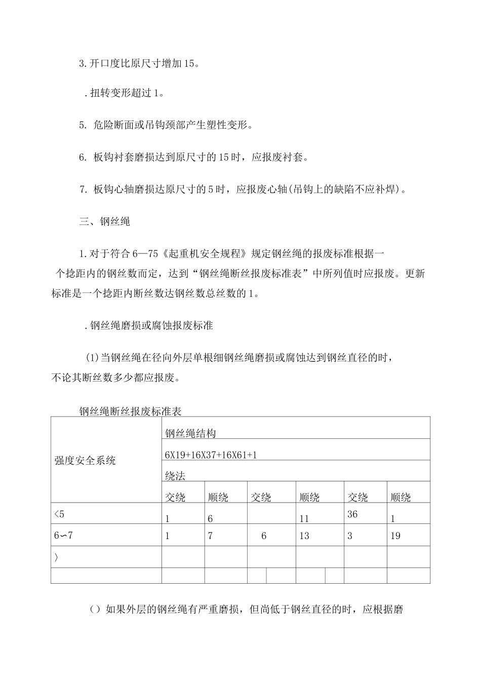 起重机械主要零部件报废标准_第2页