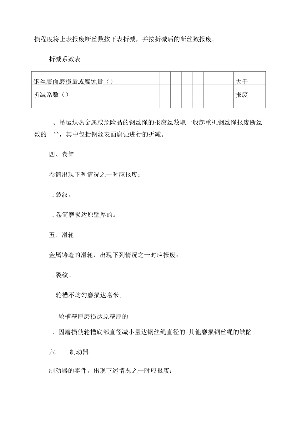 起重机械主要零部件报废标准_第3页