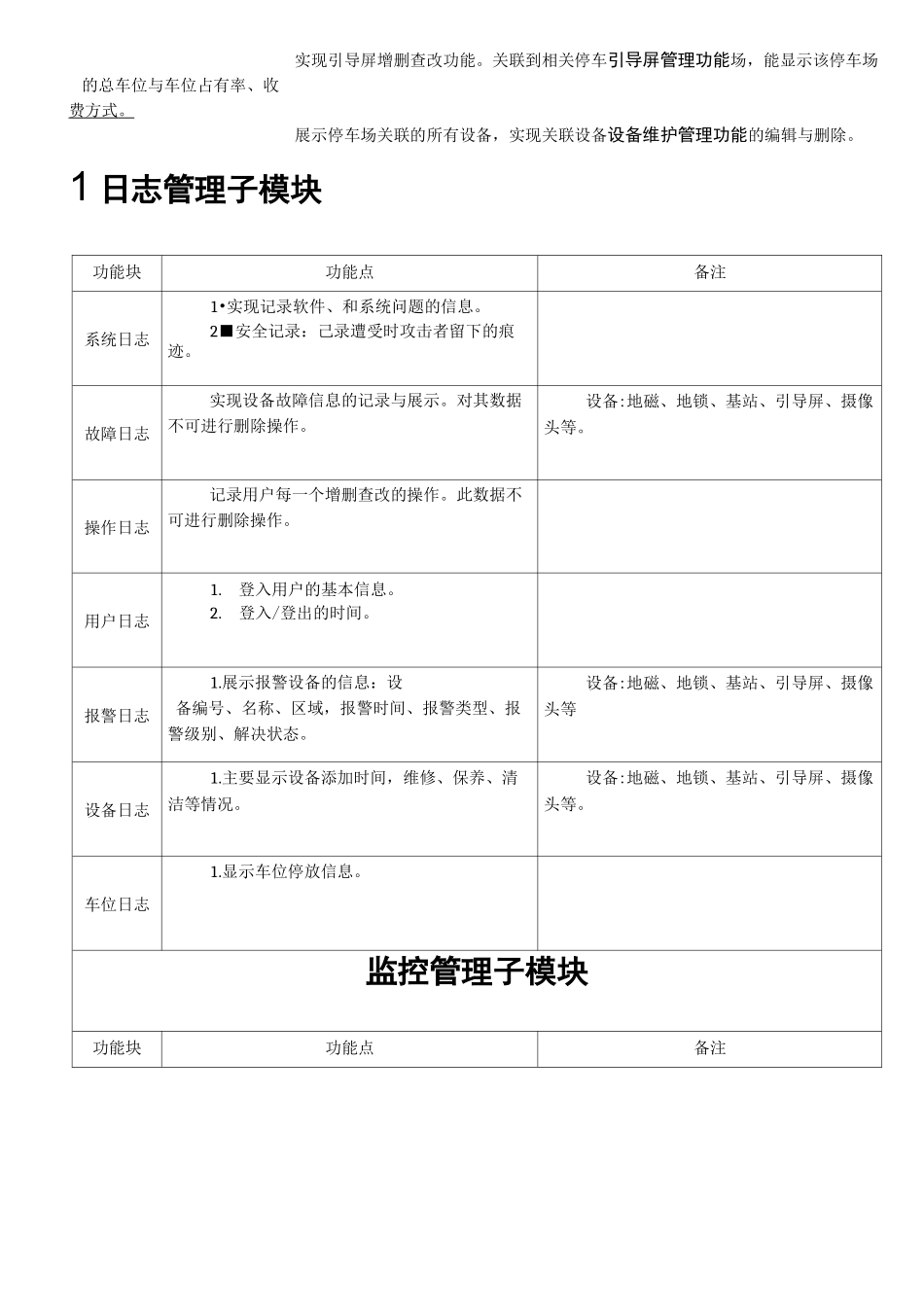 城市智慧停车系统功能需求说明书_第2页
