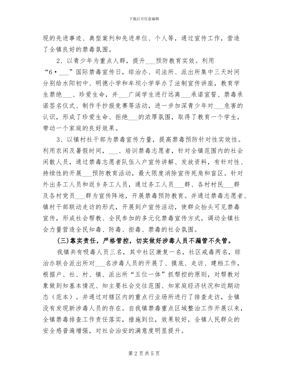 乡镇2024年禁毒工作总结_第2页