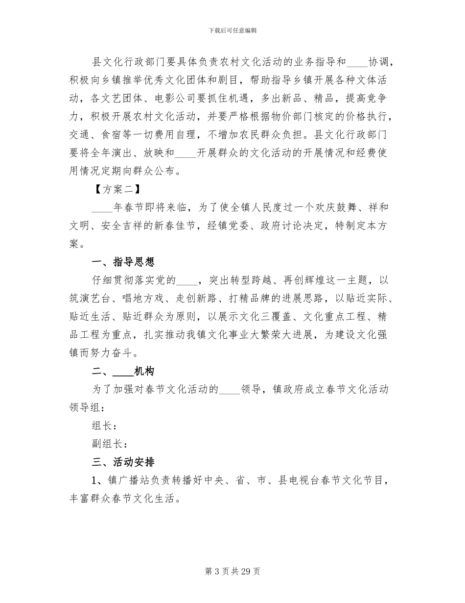 乡镇春节文化活动方案_第3页