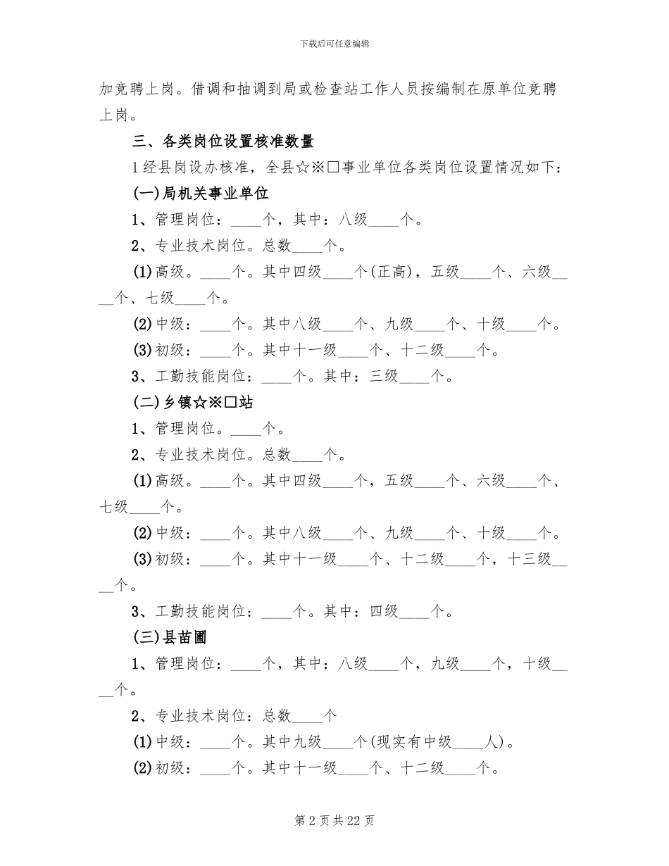 事业单位竞聘上岗实施方案_第2页