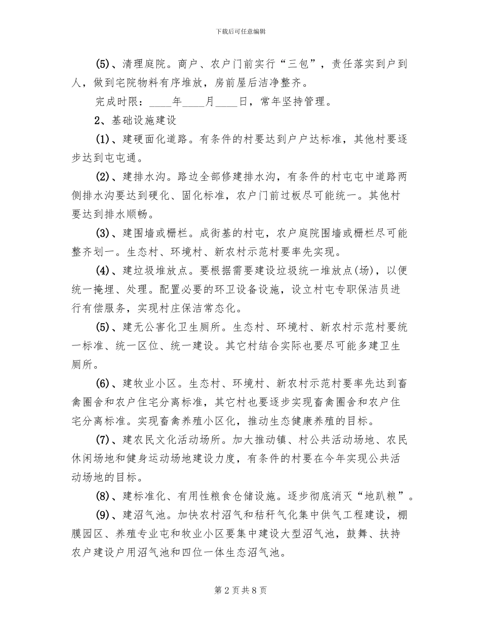 人居环境整治工作方案范文_第2页