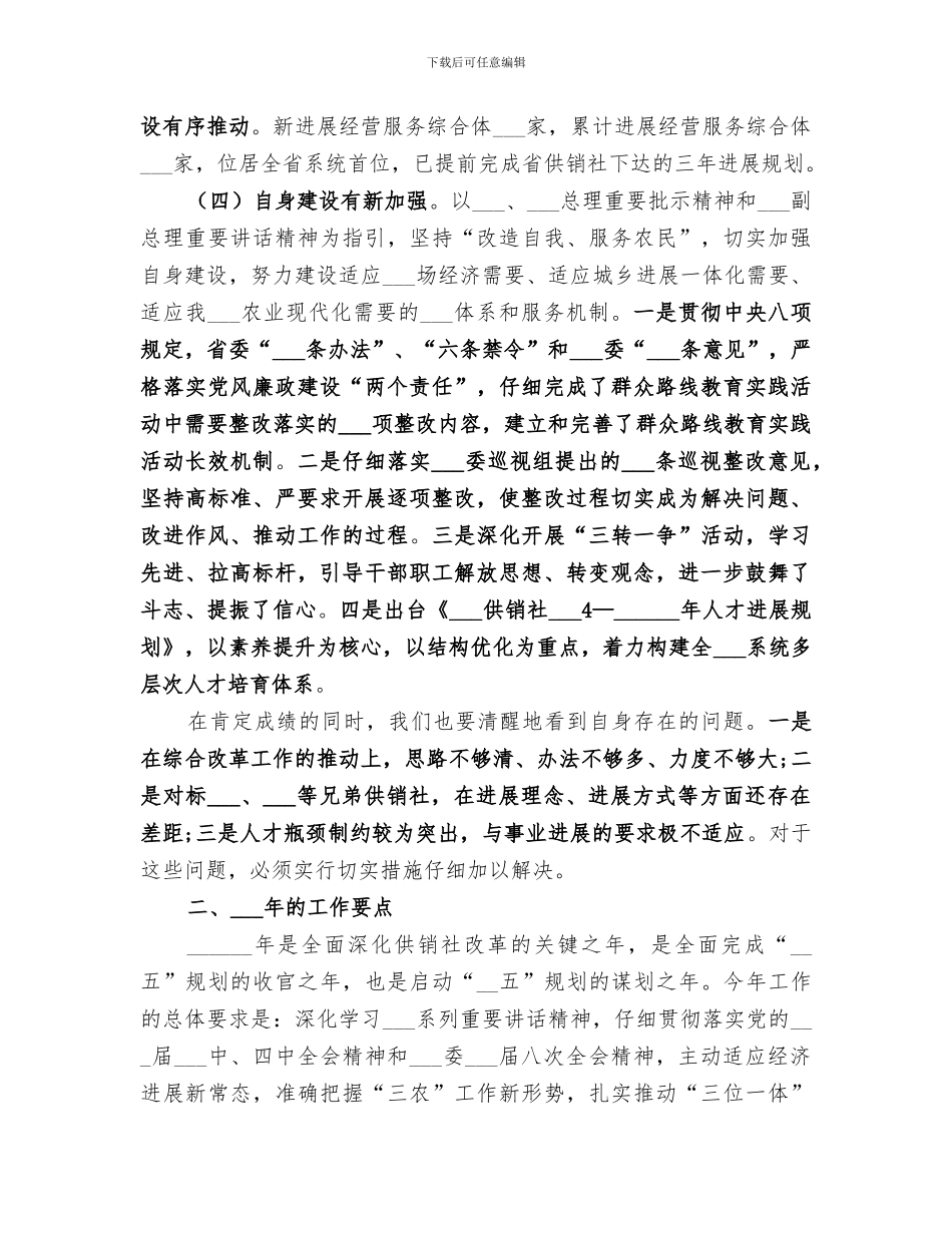供销社2024年度工作总结_第3页