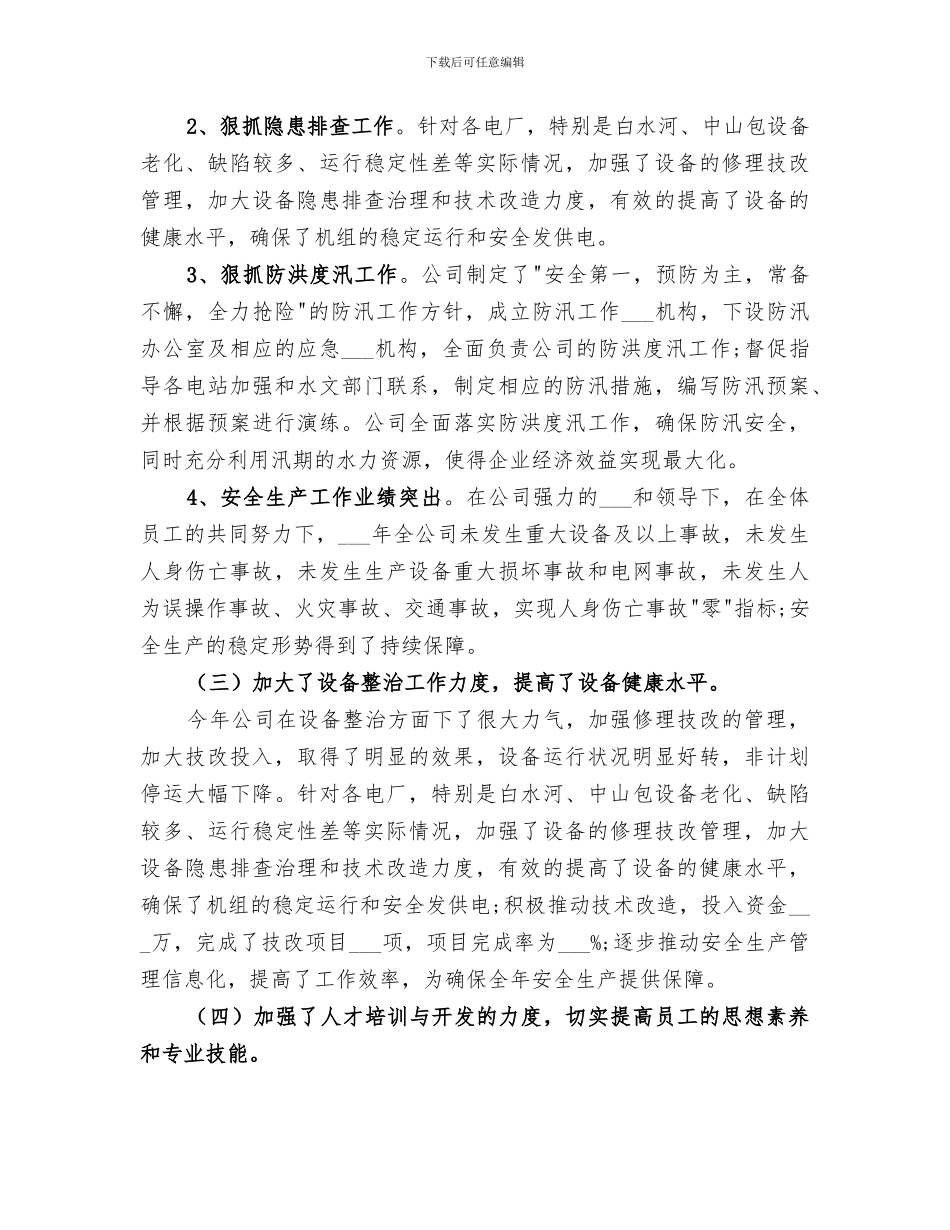 公司2024年度工作总结报告_第3页