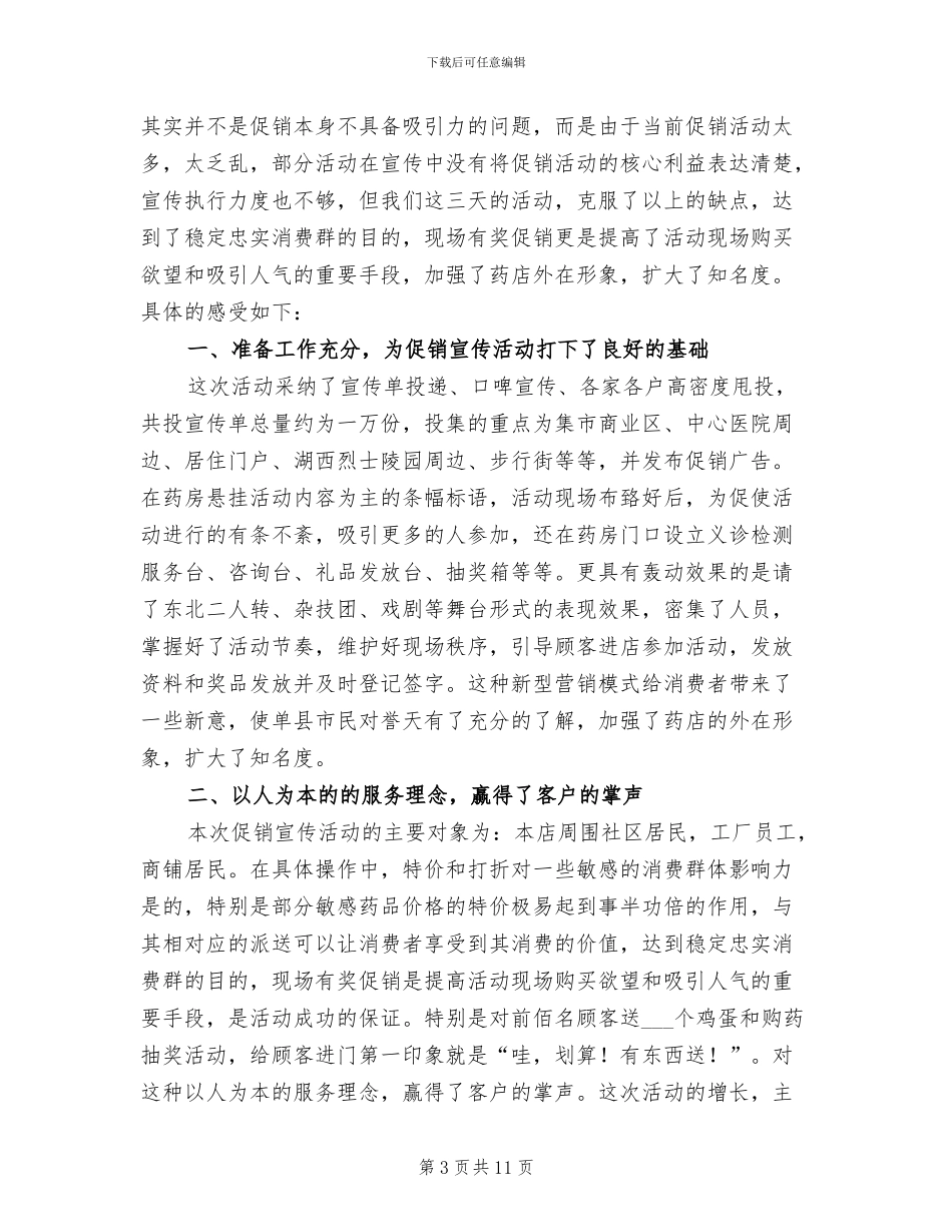 公司促销活动总结2024_第3页