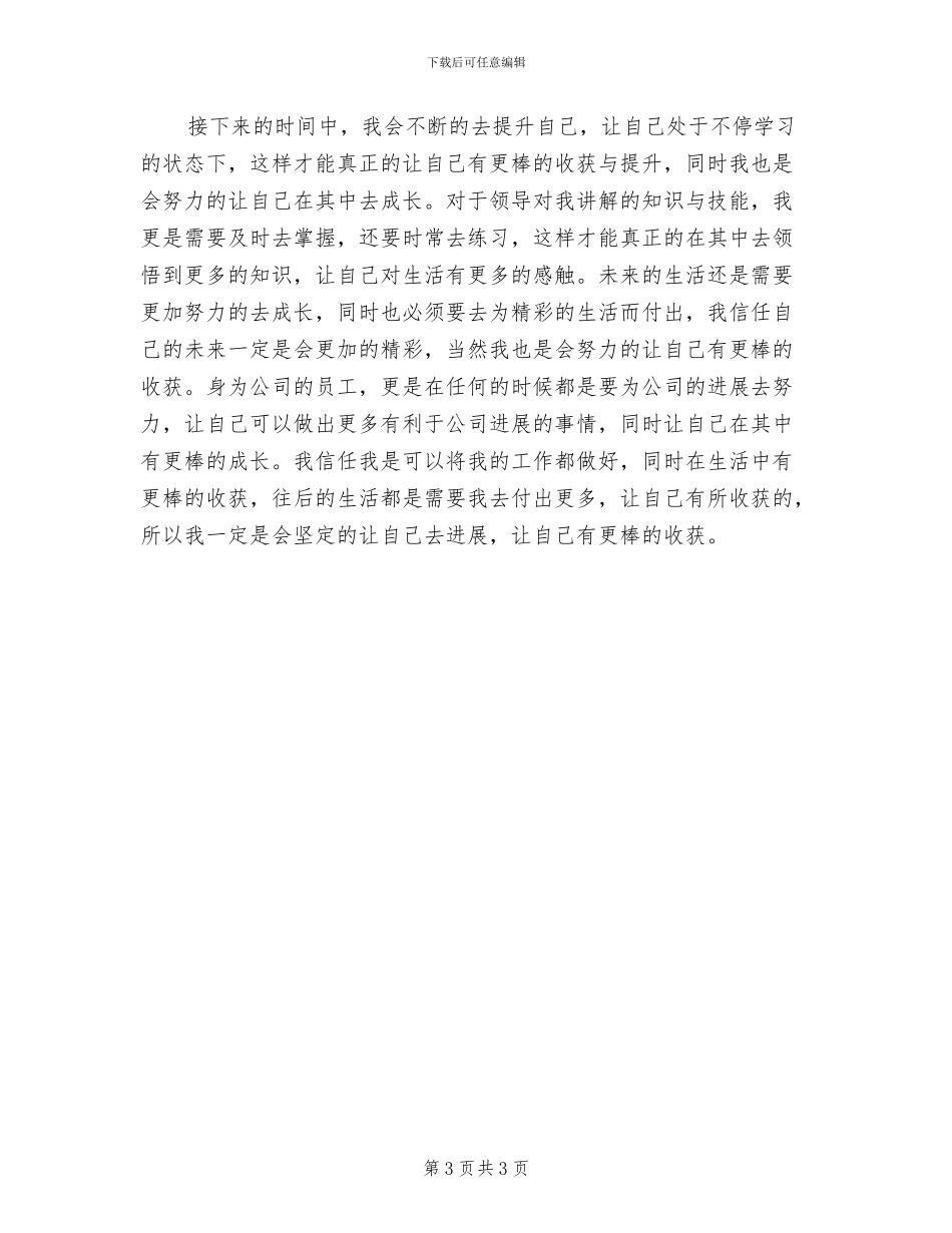 公司新员工年度工作总结2024年_第3页