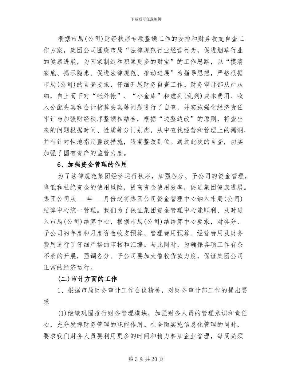 公司财务审计2024年工作总结_第3页