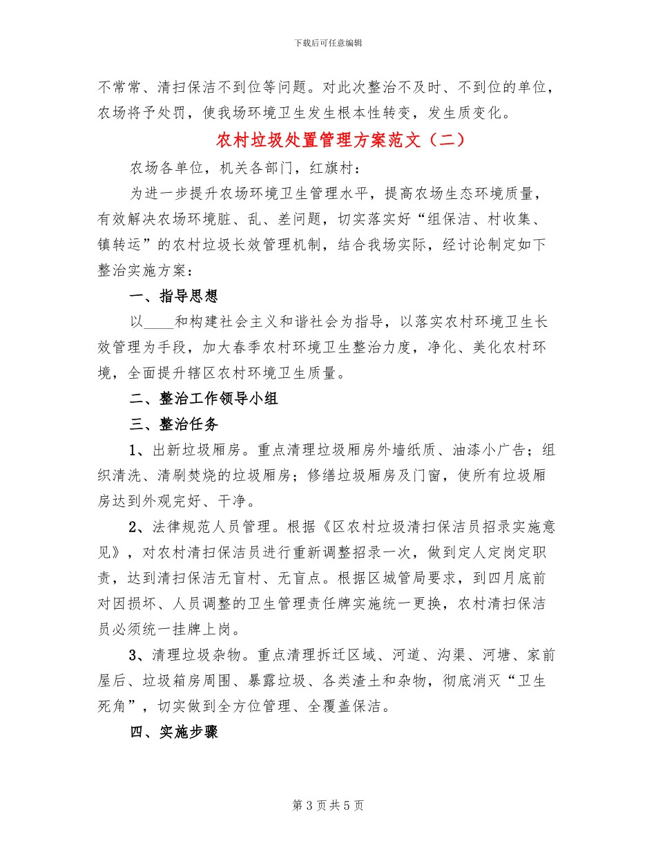 农村垃圾处置管理方案范文(2篇)_第3页