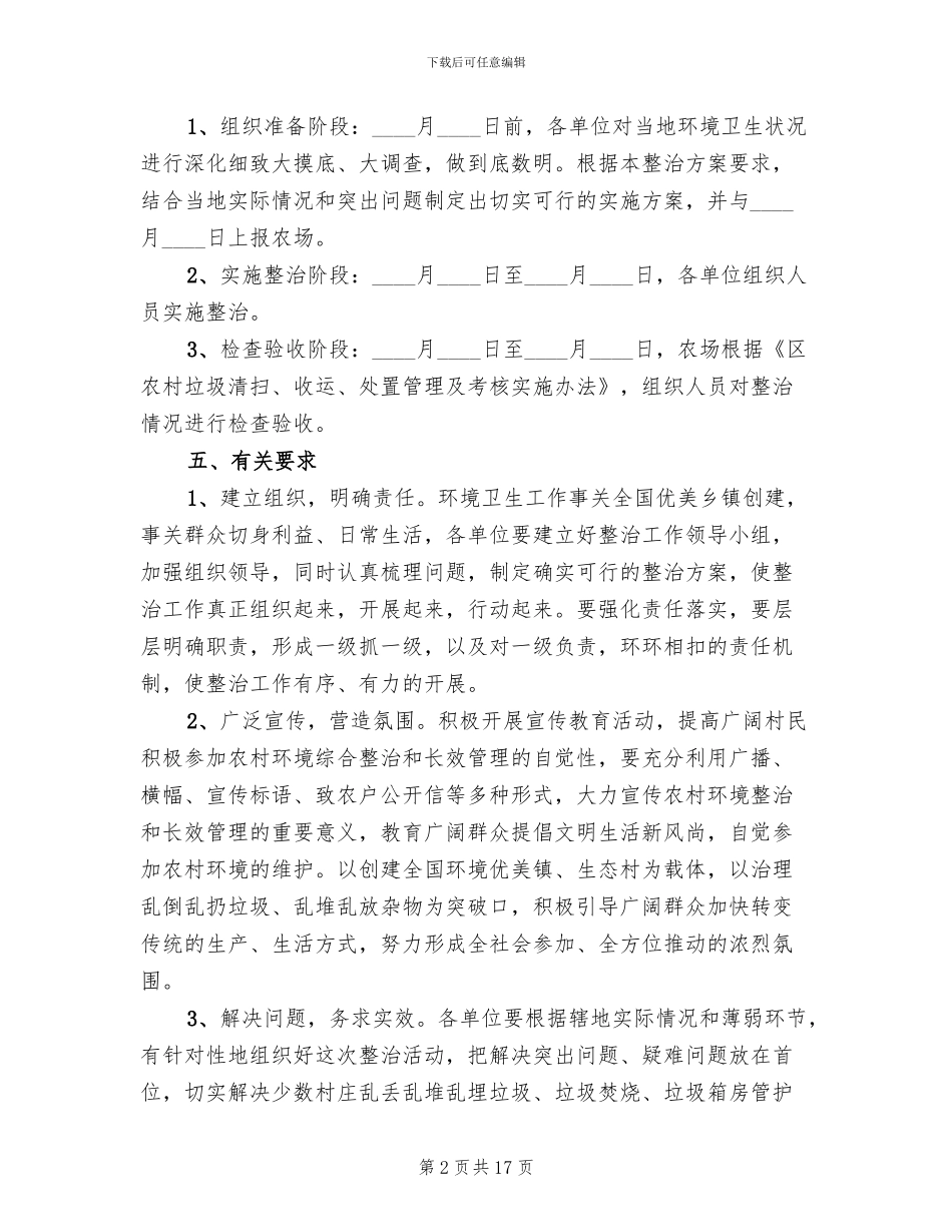 农村垃圾处置管理方案(4篇)_第2页