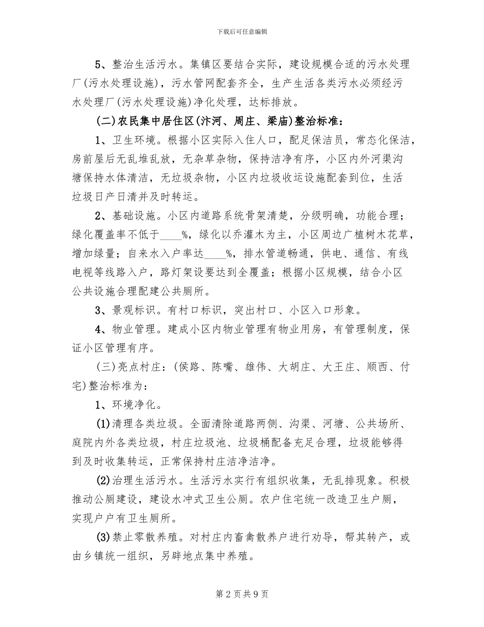 农村环境综合整治突击工作方案_第2页