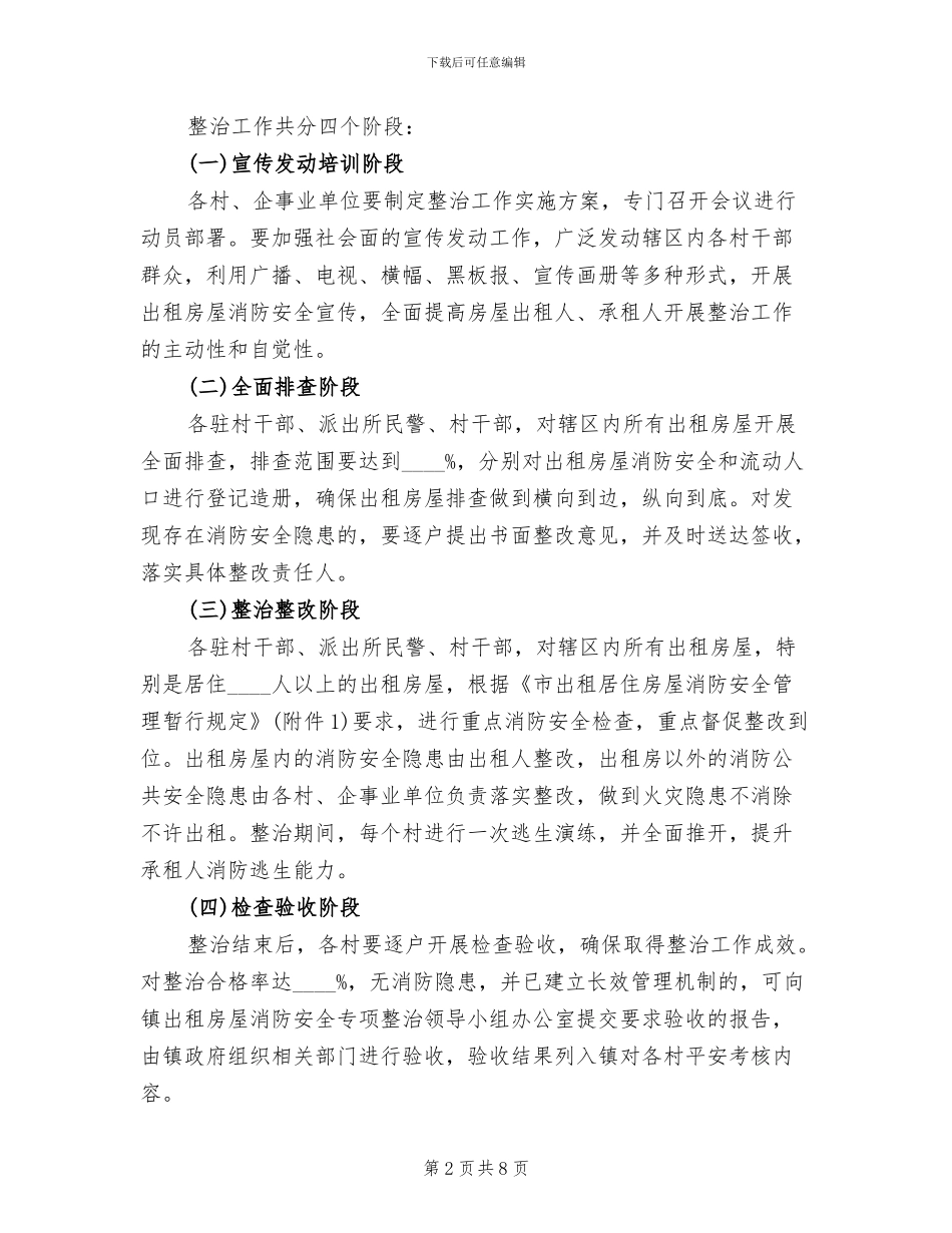 出租房消防安全整治方案_第2页