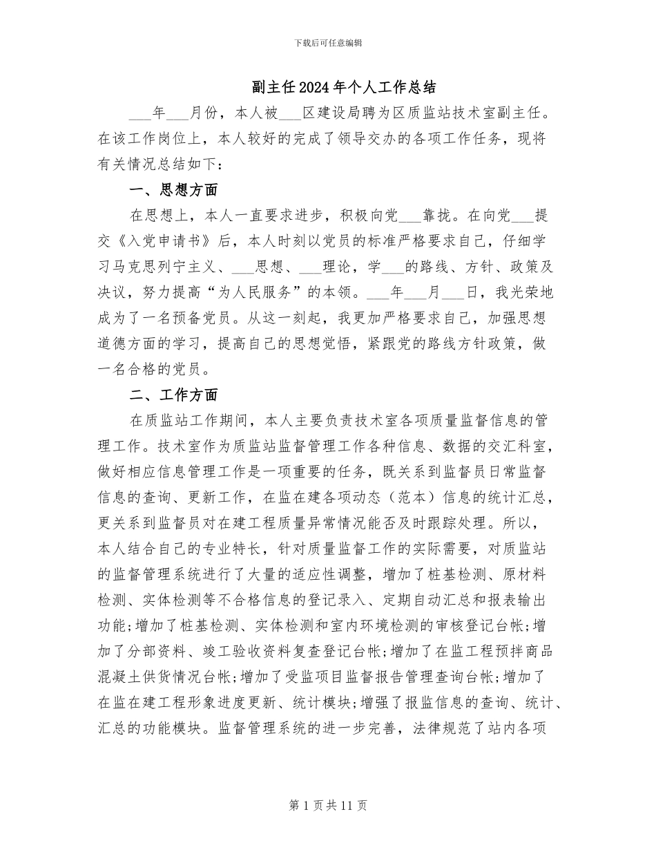 副主任2024年个人工作总结_第1页