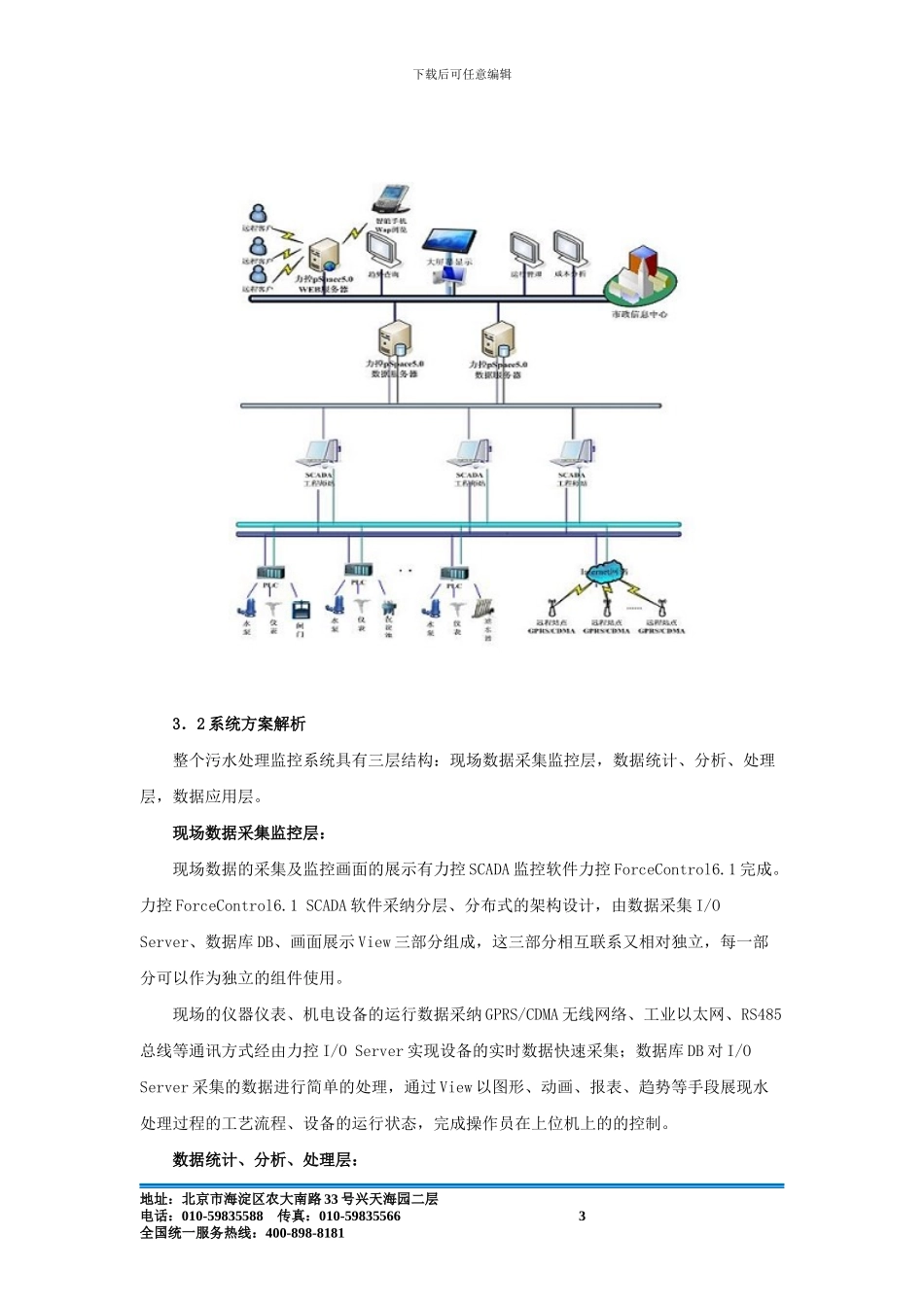 力控城市污水处理厂监控系统解决方案_第3页