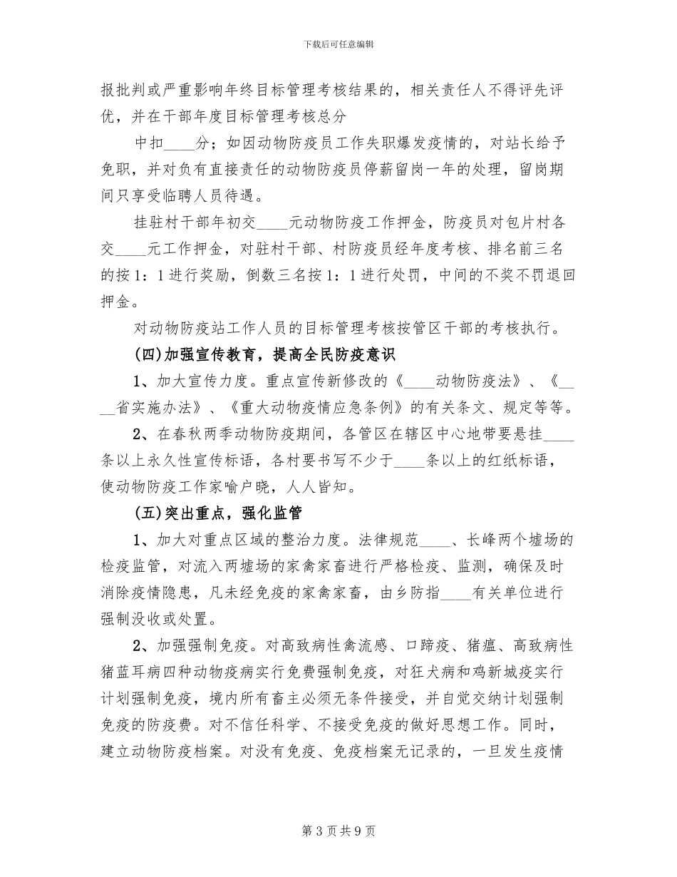 动物防疫示范乡镇创建活动实施方案范本_第3页