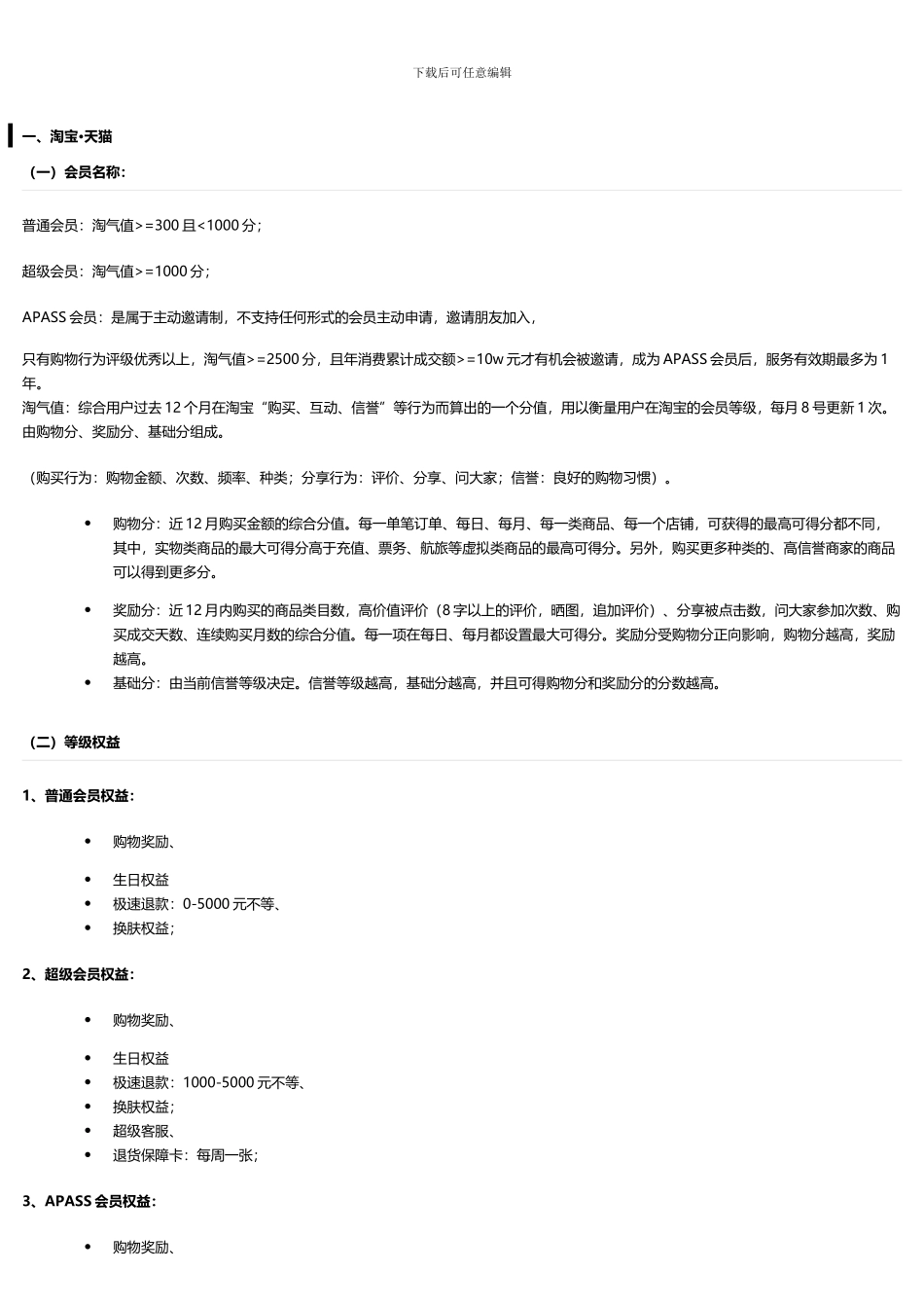 各个电子商务平台积分形式_第1页