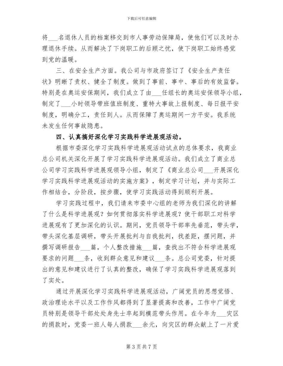 商业公司2024年工作总结_第3页