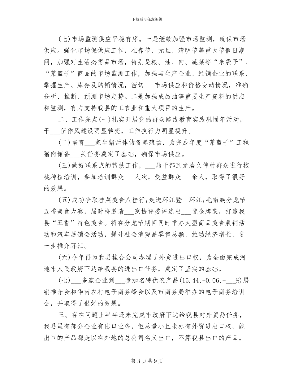 商务经理年终个人工作总结2024年_第3页