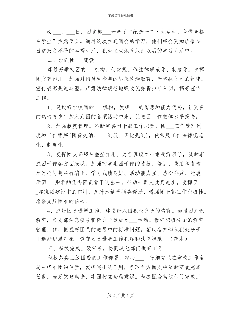 团委书记2024年终总结范文_第2页