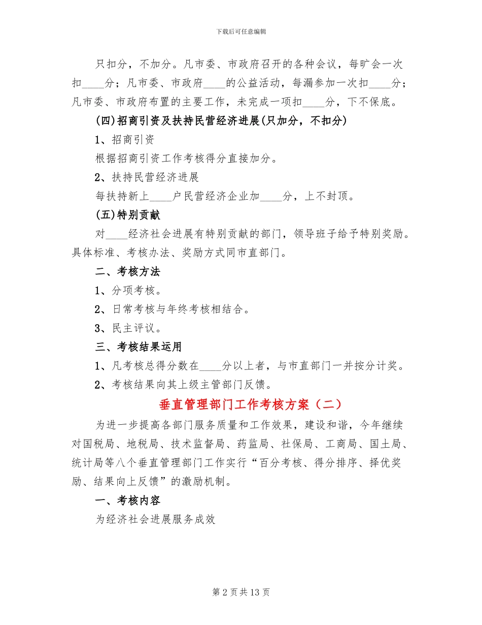 垂直管理部门工作考核方案_第2页
