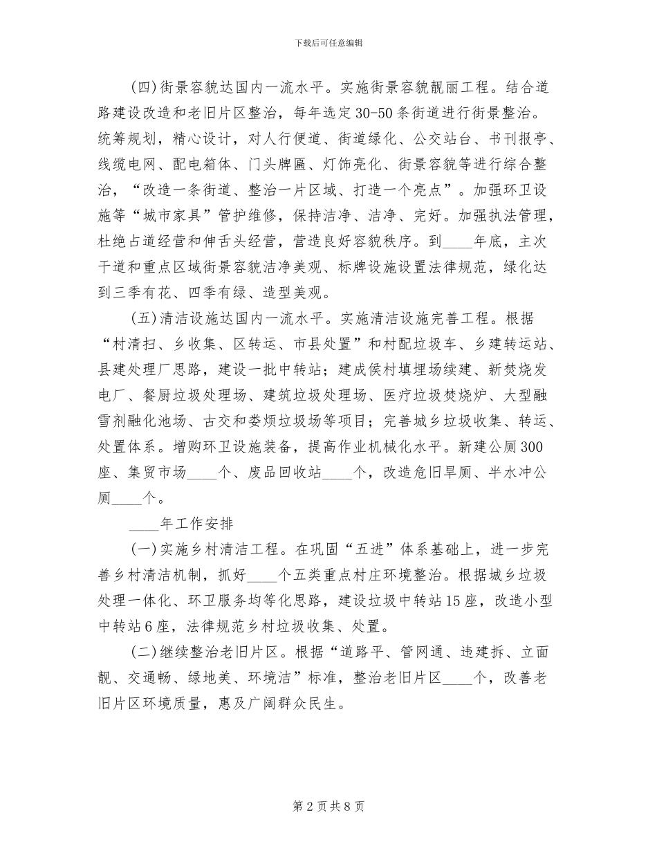 城乡容貌环境创建方案_第2页