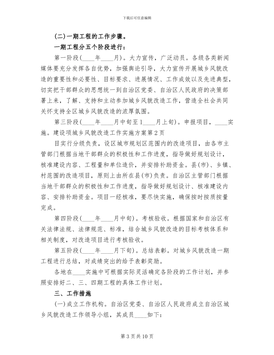 城乡风貌改造工作实施方案范文_第3页