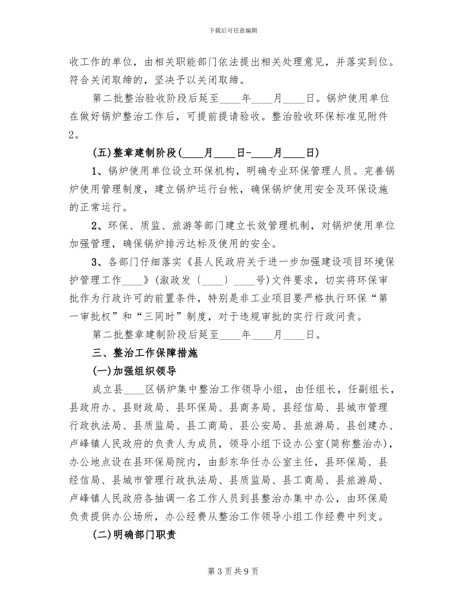 城市锅炉整改方案范文_第3页