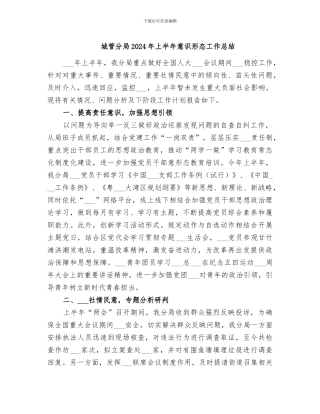 城管分局2024年上半年意识形态工作总结
