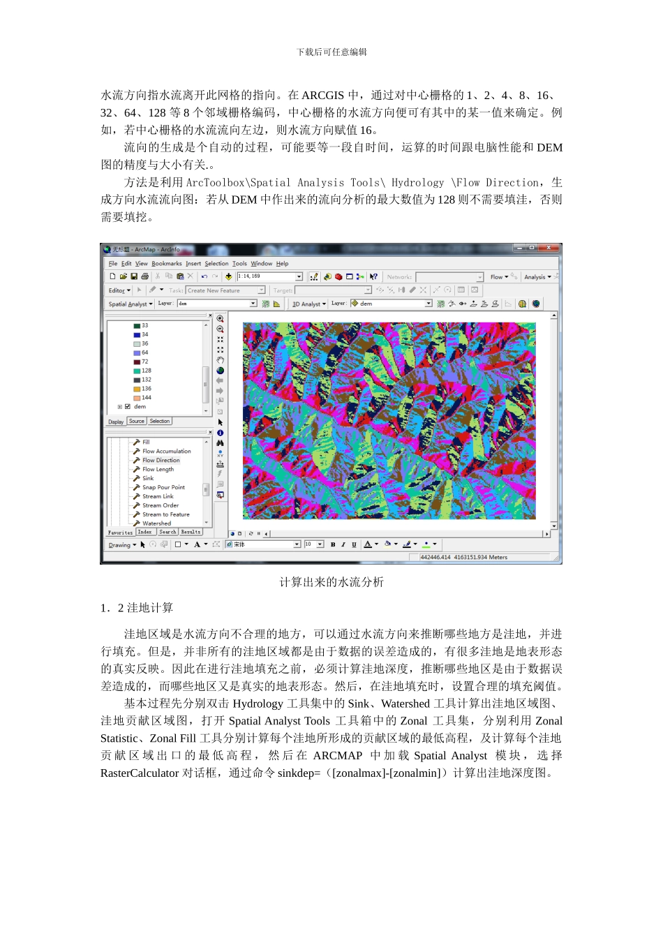 基于DEM的ArcGIS水文分析—河网和流域的提取_第3页