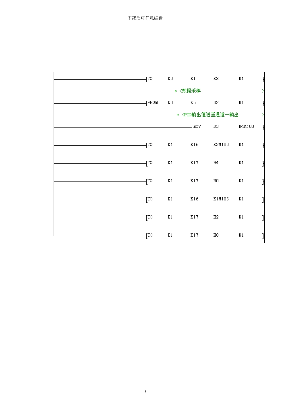 基于PLC模拟量方式的变频器闭环调速_第3页