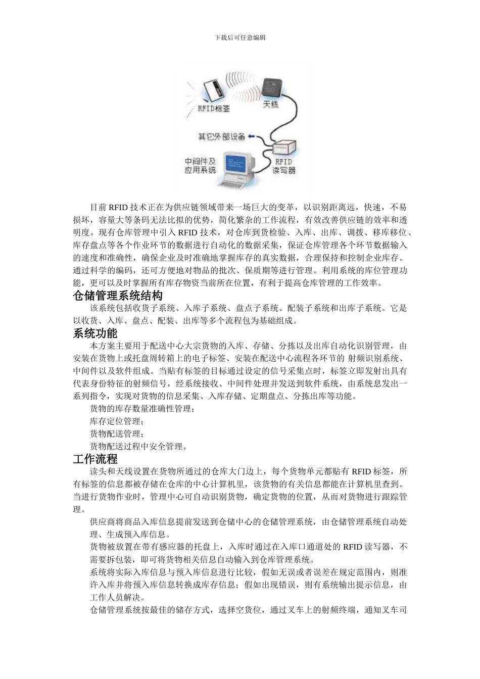 基于RFID技术的仓储物流系统方案_第3页