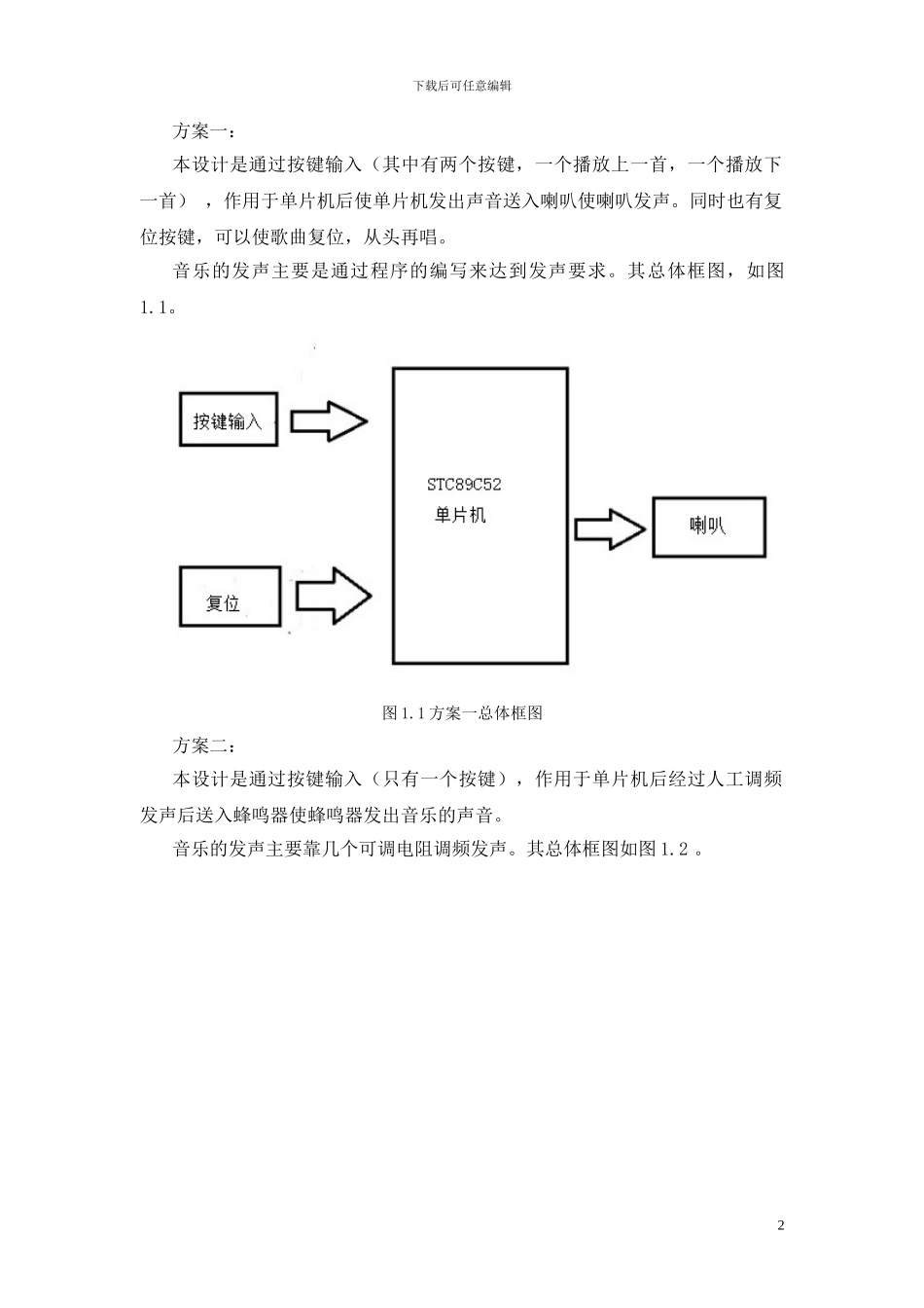 基于单片机电子门铃设计_第2页