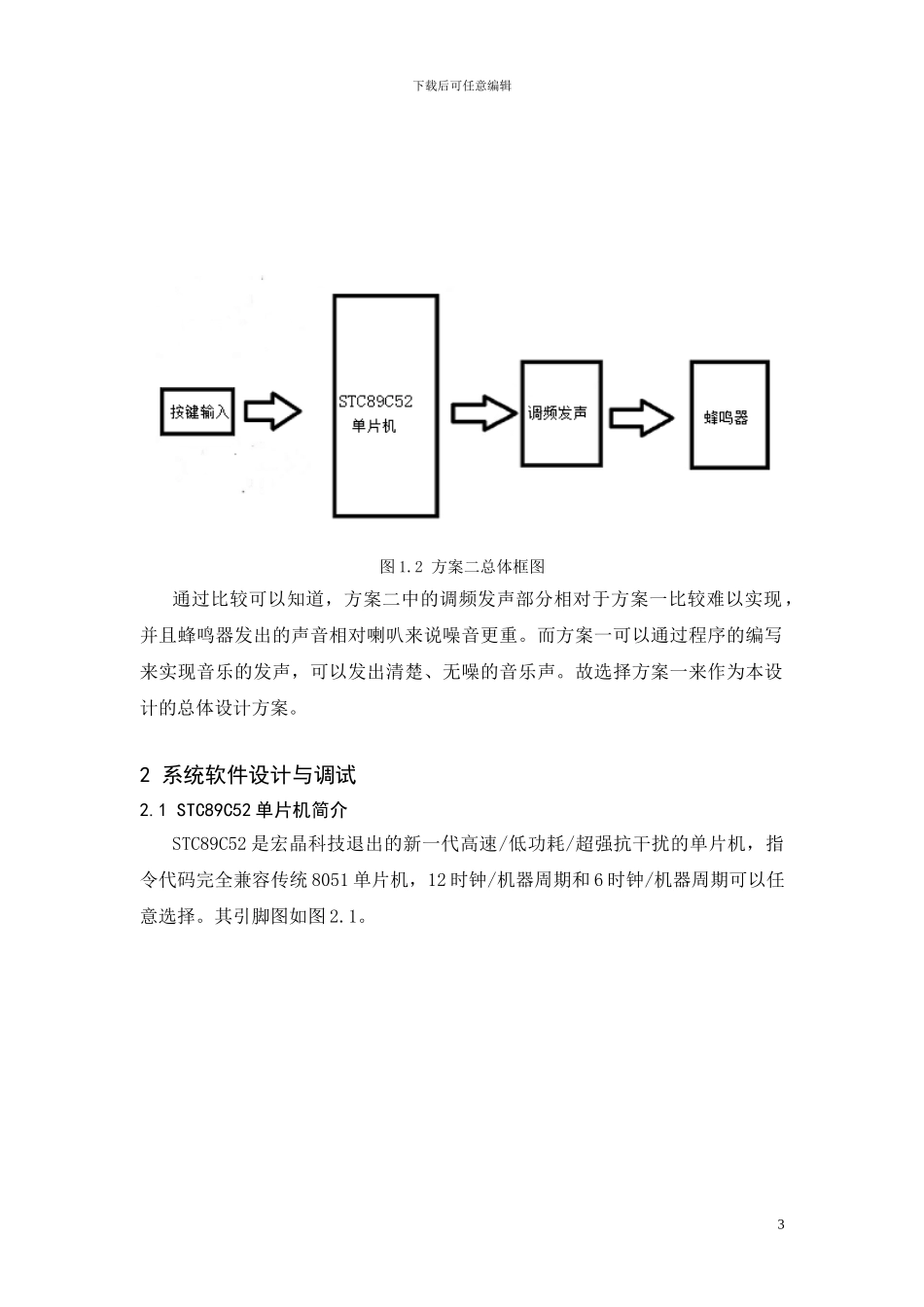 基于单片机电子门铃设计_第3页