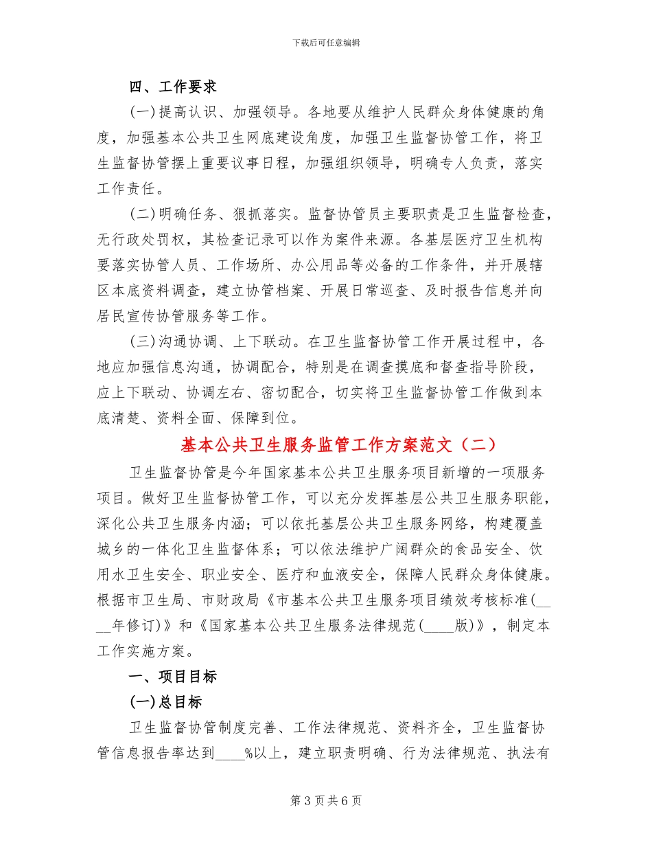 基本公共卫生服务监管工作方案范文_第3页