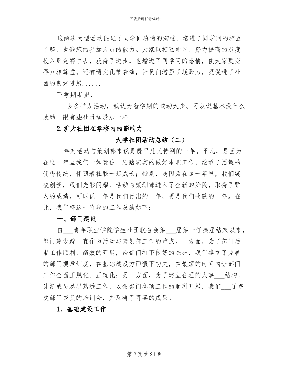 大学社团活动总结2024年_第2页