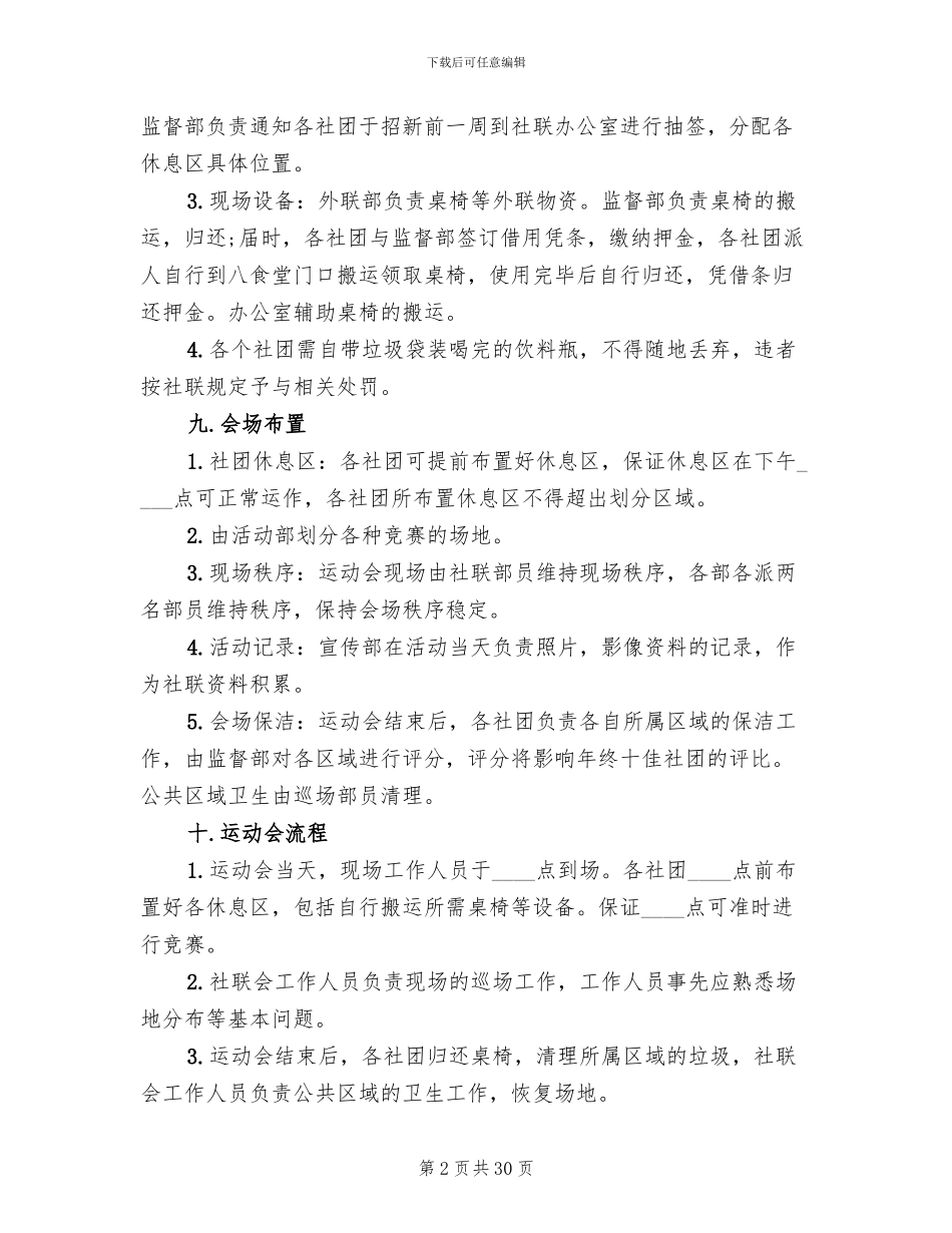 大学社团活动策划方案合集_第2页