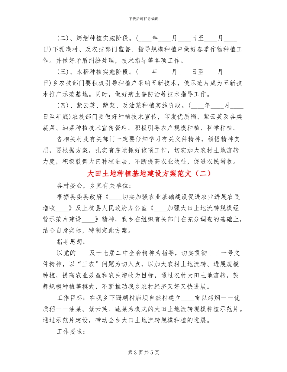 大田土地种植基地建设方案范文_第3页