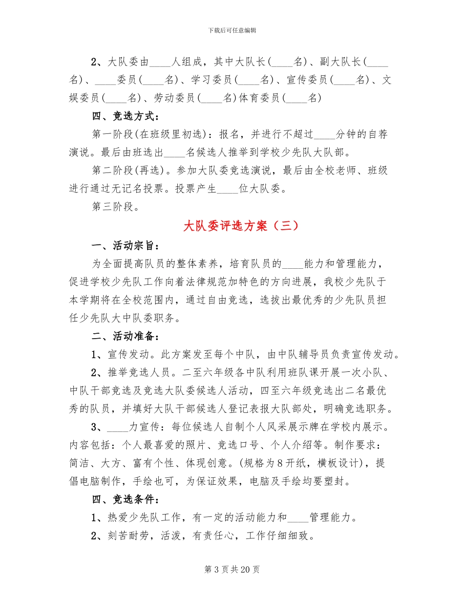 大队委评选方案_第3页