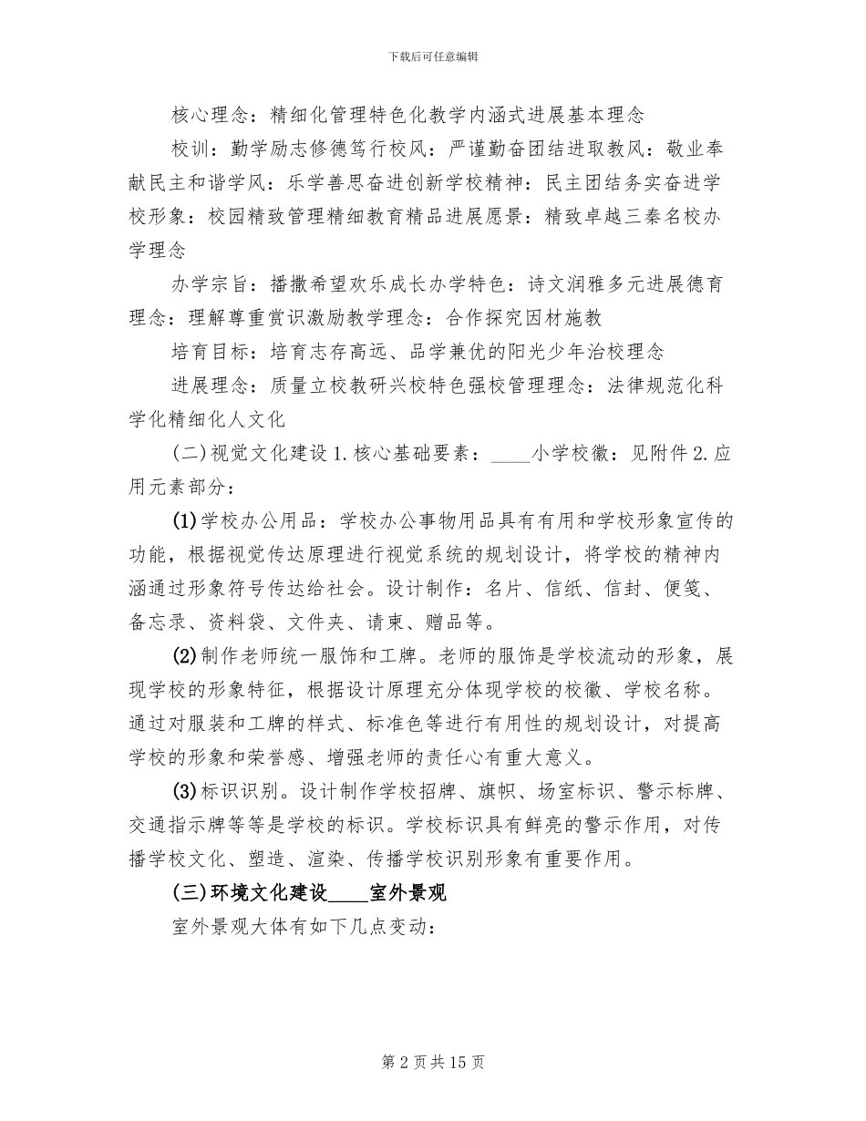 学校文化体育建设实施方案范文_第2页