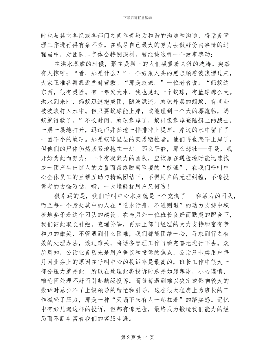 客服工作总结个人总结2024年_第2页