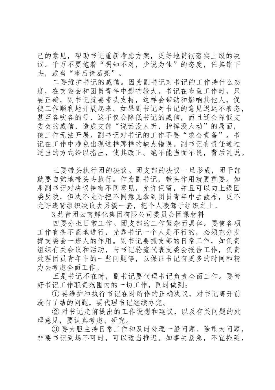 关于共青团中学支部委员会书记职务任命的请示_第3页