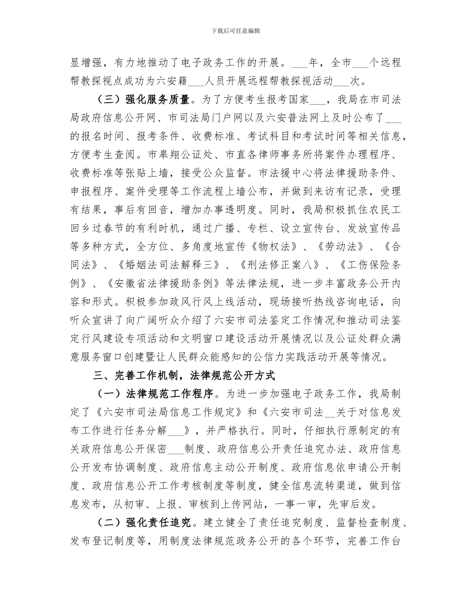 市司法局2024年度电子政务工作总结_第3页
