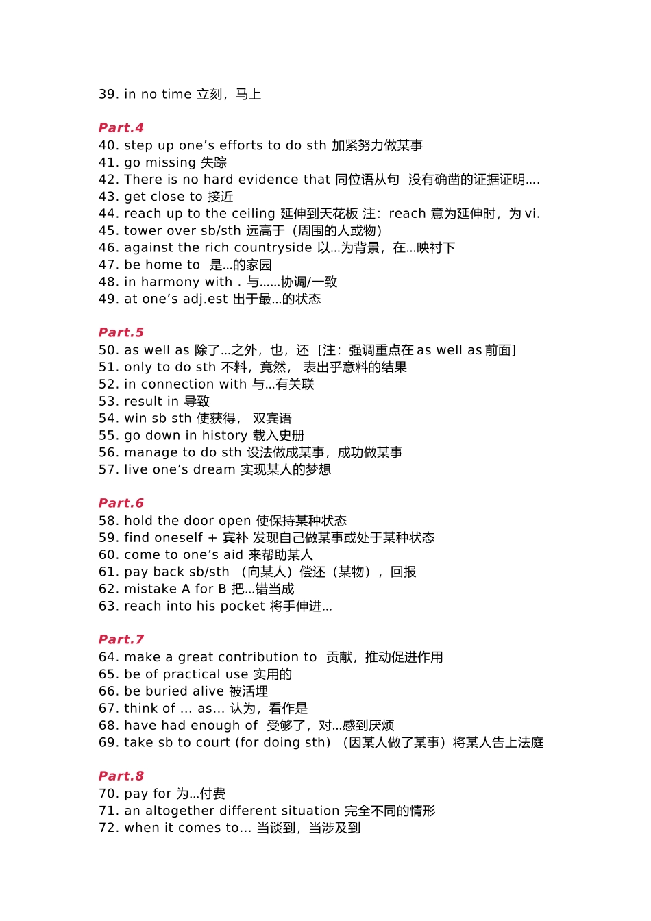 高中英语考试必背短语326条_第2页