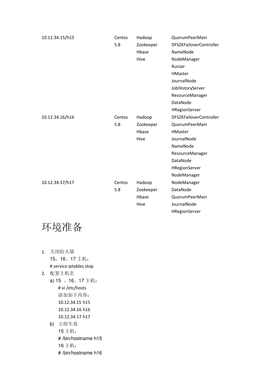 Hadoop2.4、Hbase0.98、Hive集群安装配置手册_第2页
