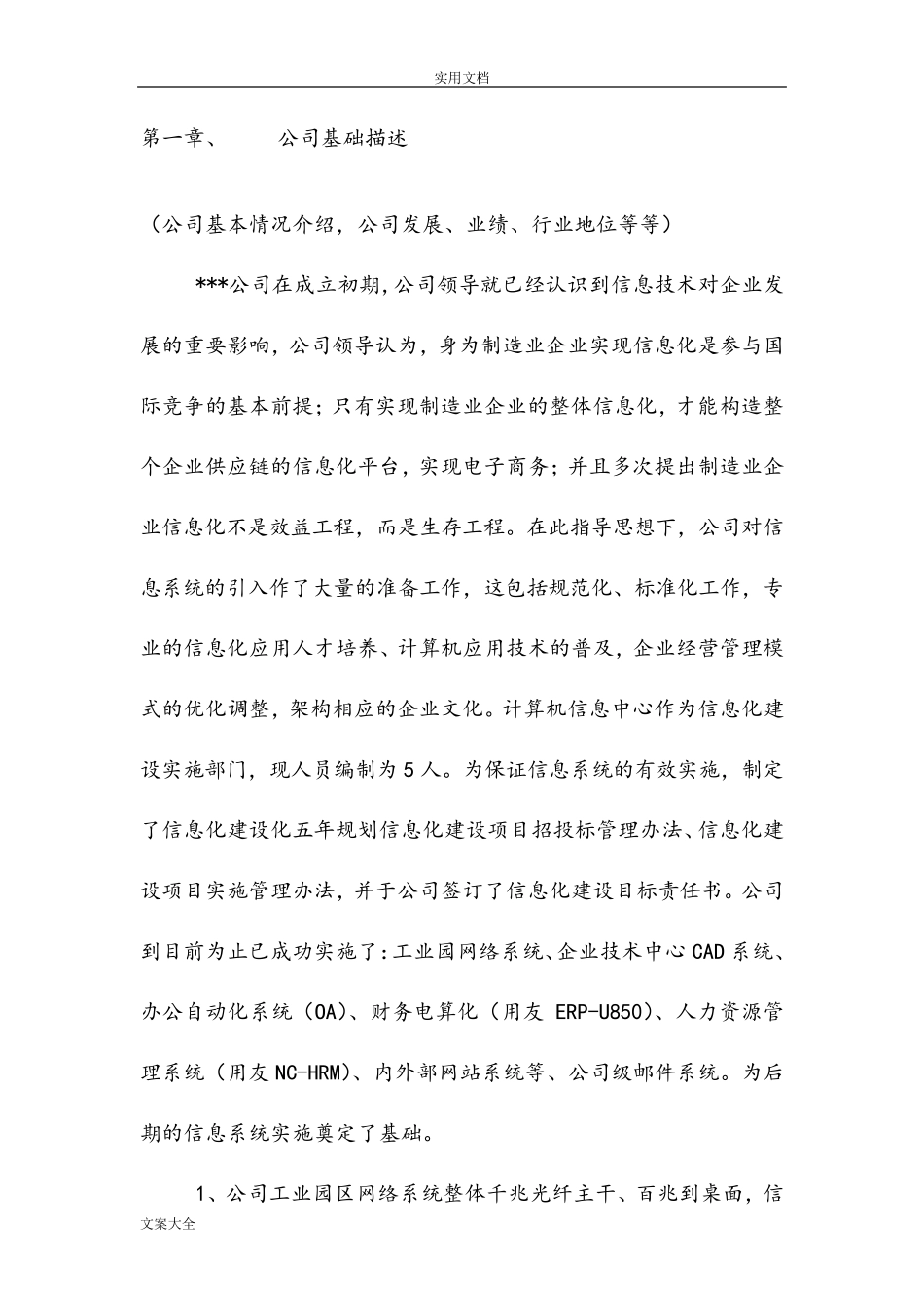 企业信息化项目立项申请报告材料_第2页