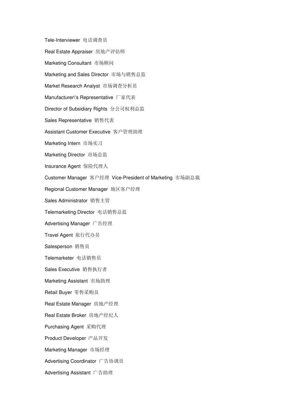 企业各职位英文对照_第2页