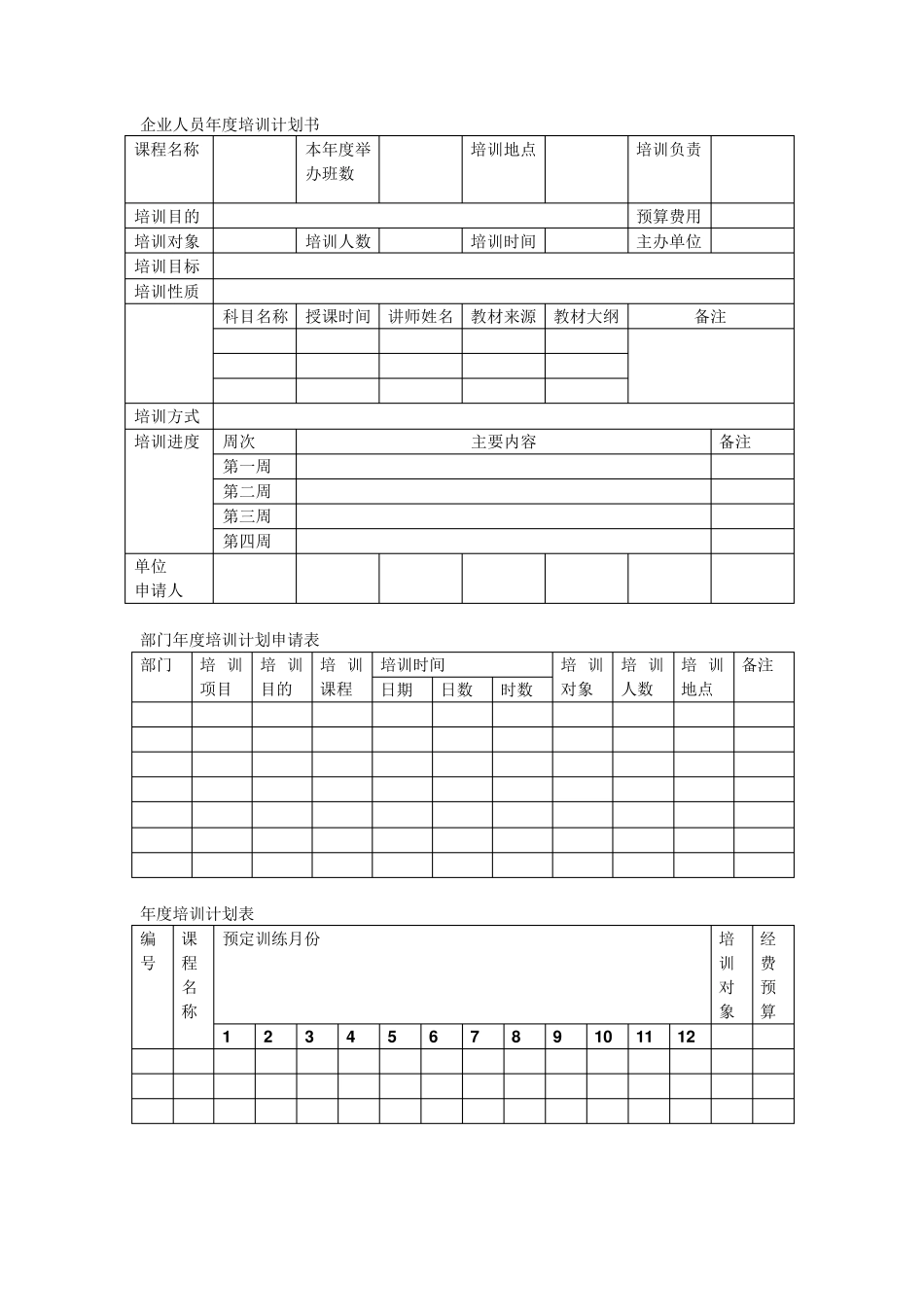 企业培训计划方案范文_第2页
