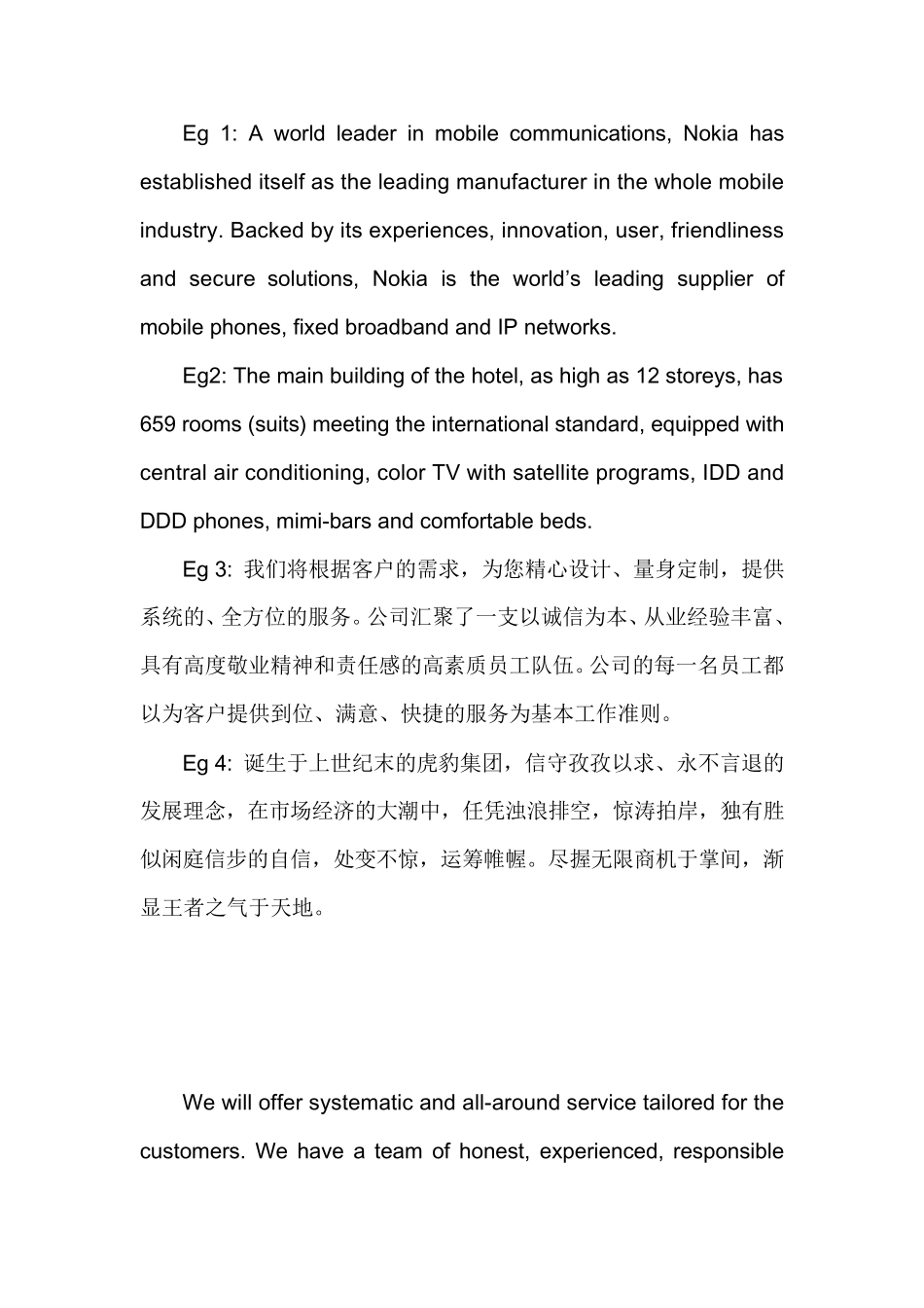 企业宣传资料的翻译_第2页