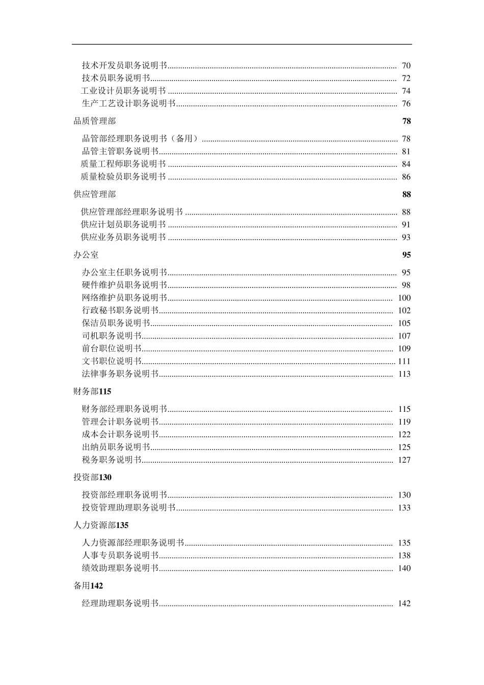 企业岗位说明书大全_第2页